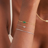 Ania Haie Armband Silver Sparkle Emblem Chain Bracelet