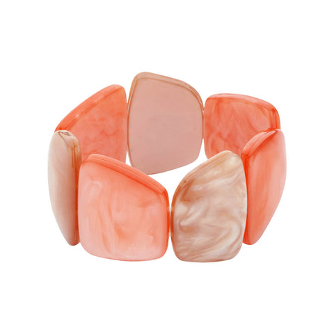 Les Cordes Armband KODI BEIGE/ORANJE