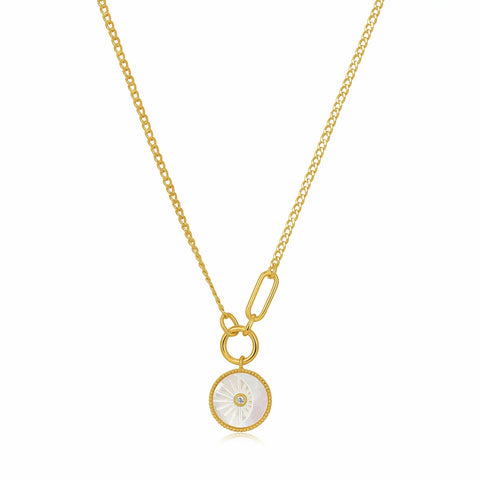 Ania Haie halsketting Eclipse Emblem Gold Necklace