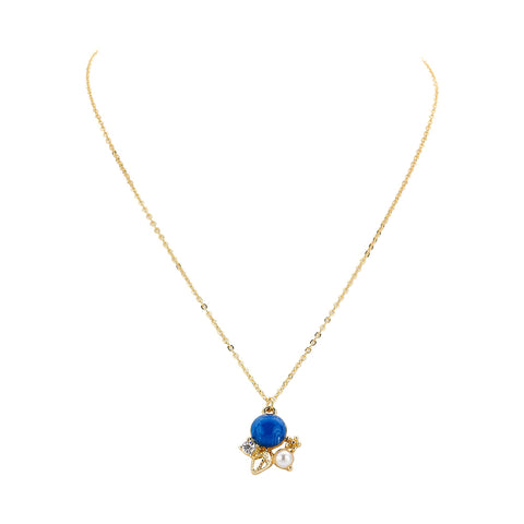 Les Cordes Halsketting Xalo blauw