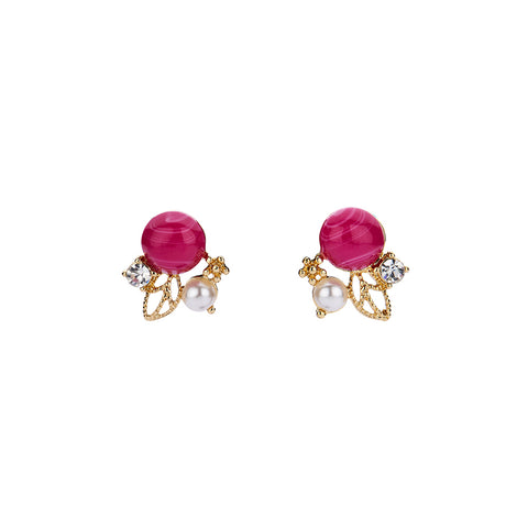 Les Cordes Oorbellen Xalo Fuchsia