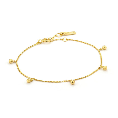 Armband Ania Haie Gold Orbit Drop Balls Bracelet