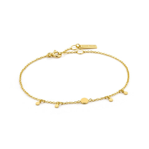 Ania Haie armband Gold Geometry Drop Discs Bracelet
