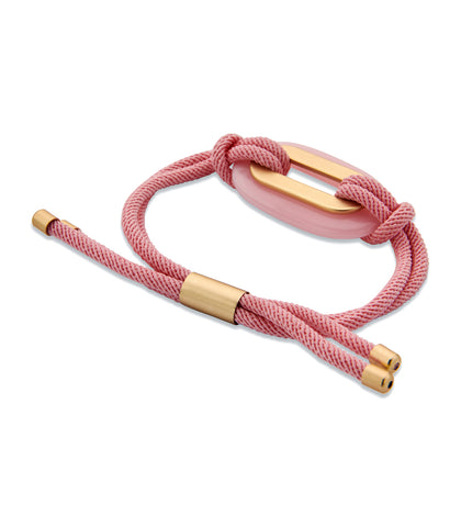 Les Cordes armband Dyan licht roos