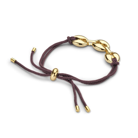 LES CORDES ARMBAND DALOM AUBERGINE