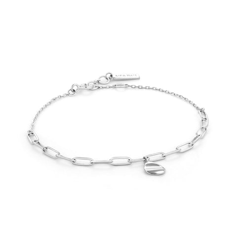 Armband Ania Haie CRUSH DROP DISC BRACELET SILVER
