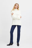 Fransa Knitted pullover FRalma PU5 white
