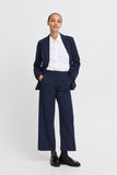 BYDANTA WIDE LEG PANTS 2 Woven Blue