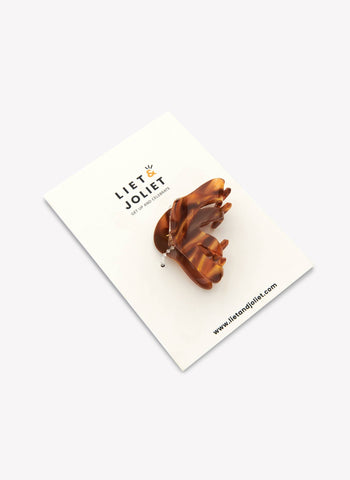 Mina brown hair clip (card)