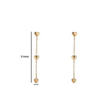 Day & Eye by Go Dutch Label Hearts on the chain Earring - 14K