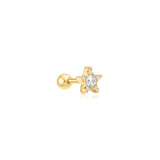 Ania Haie Gold Five-point Star Barbell Single Earring