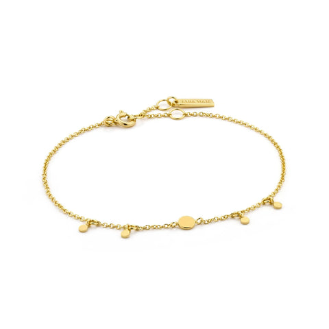 Armband Ania Haie Gold Geometry Drop Discs Bracelet