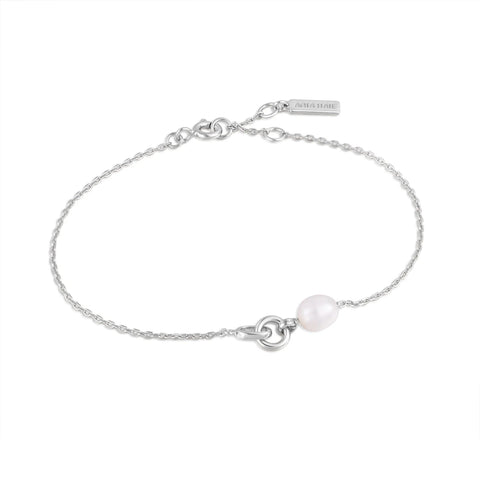 Ania Haie Armband Silver Pearl Link Chain Bracelet
