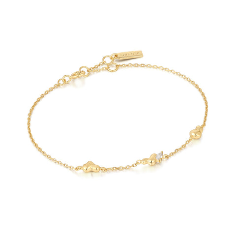 Ania Haie Armband Gold Twisted Wave Chain Bracelet