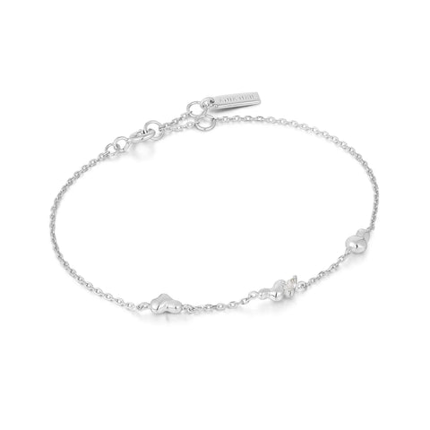 Ania Haie Armband Silver Twisted Wave Chain Bracelet