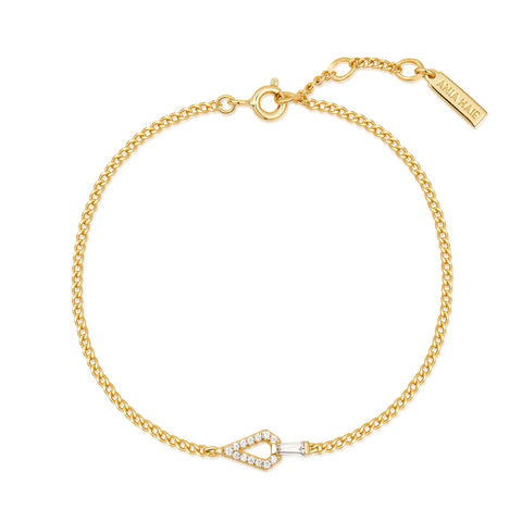 Armband Ania Haie Gold Geometric Cubic Zirconia Bracelet