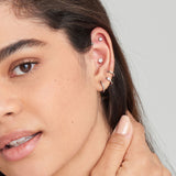 Ania Haie piercing Silver Sparkle Flower Barbell Single Earring