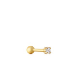 Ania Haie piercing Gold Sparkle Barbell Single Earring