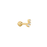 Ania Haie piercing Gold Sparkle Galaxy Barbell Single Earring