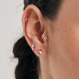Ania Haie piercing Silver Sparkle Galaxy Barbell Single Earring