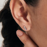 Ania Haie piercing Silver Sparkle Cluster Climber Barbell Single Earring