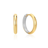 Ania Haie oorbellen Two Tone Hoop Earrings