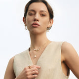 Ania Haie Halsketting Gold Gem Pearl Drop Pendant Necklace