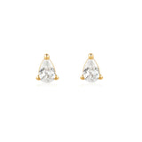 Ania Haie oorbellen Gold Pear Studs