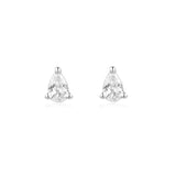 Ania Haie oorbellen Silver Pear Studs