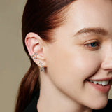 Ania Haie oorbellen Silver Pear Studs