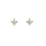 Ania Haie oorbellen Gold Solitaire Studs