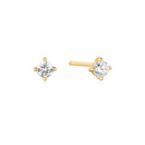 Ania Haie oorbellen Gold Solitaire Studs