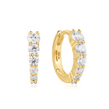 Ania Haie oorbellen Gold Gradient Pavé Huggies