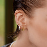 Ania Haie oorbellen Gold Dome Oval Huggies