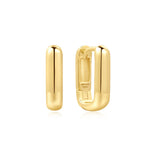 Ania Haie oorbellen Gold Dome Oval Huggies