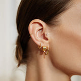 Ania Haie oorbellen Gold Tube Medium Hoop Earrings