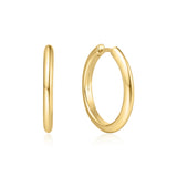 Ania Haie oorbellen Gold Tube Medium Hoop Earrings