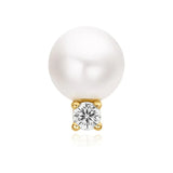 Ania Haie Gold Shell Pearl Sparkling accent Barbell Single Earring