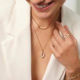 Ania Haie Halsketting Gold Pavé Arrow Pendant Necklace