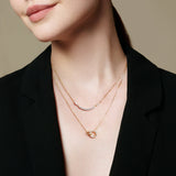 Ania Haie Halsketting Gold Interlinked Circles Pavé Necklace