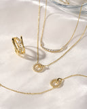 Ania Haie Halsketting Gold Arc Pavé Necklace