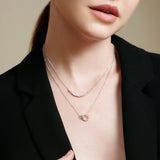 Ania Haie Halsketting Silver Arc Pavé Necklace