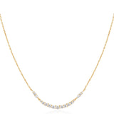 Ania Haie Halsketting Gold Arc Pavé Necklace