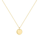 Halsketting Ania Haie Gold Disc Pendant Necklace