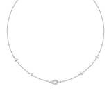 Halsketting Ania Haie Silver Geometric Satellite Necklace