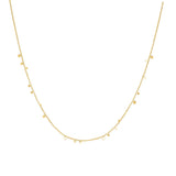 Halsketting Ania Haie Gold Mini Disc Drop Stacking Necklace
