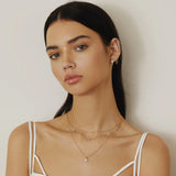 Halsketting Ania Haie Gold Mini Disc Drop Stacking Necklace