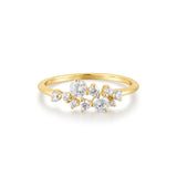 Ring Ania Haie Gold Flower Cluster Pavé Ring