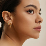 Ania Haie Oorbellen Gold Twisted Wave Stud Earrings