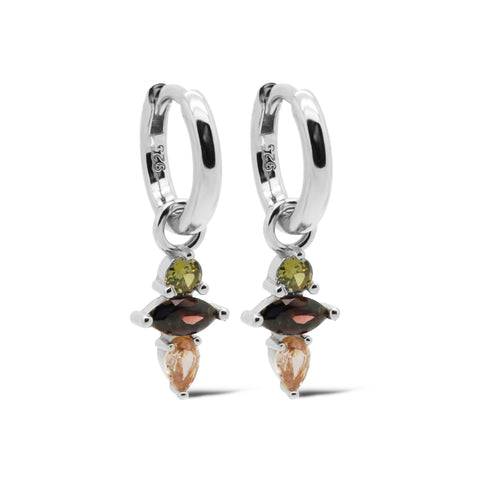 Hinged Hoops PERSY Chocolat